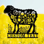 Personalized Animal Farm Sheep Metal Sign - Farmhouse DéCor For Barn And Ranch