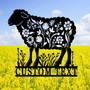 Personalized Animal Farm Sheep Metal Sign - Farmhouse DéCor For Barn And Ranch