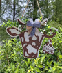Farmhouse Animal Decor 3D Cow Head Sign For Outdoor Welcome Porch