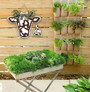 Farmhouse Animal Decor 3D Cow Head Sign For Outdoor Welcome Porch
