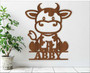 Personalized Animal Farm Signs: Cute Farm Animal Wooden Door Hanger For Kids' Room Decor