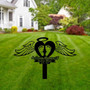 Heartfelt Baby Footprints Memorial Metal Stake For Garden