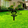 Heartfelt Baby Footprints Memorial Metal Stake For Garden