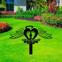Heartfelt Baby Footprints Memorial Metal Stake For Garden