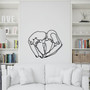 Modern Baby Footprints Metal Wall Art - Thoughtful Baby Room Decor Gift For Mom