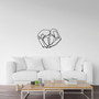 Modern Baby Footprints Metal Wall Art - Thoughtful Baby Room Decor Gift For Mom
