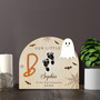 Personalized Baby Footprints Wood Sign For Newborn's First Halloween - Touching Nursery Decor And Gifts