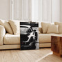 Black Classic Sports Car Canvas – Luxury German Car Wall Art for Auto Lovers