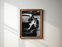 Black Classic Sports Car Canvas – Luxury German Car Wall Art for Auto Lovers