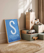 Customizable Boys Racing Car Enthusiast Canvas Art - Blue Formula 1 Design For Nursery Rooms