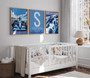 Customizable Boys Racing Car Enthusiast Canvas Art - Blue Formula 1 Design For Nursery Rooms