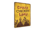 Crazy Chicken Lady Animal Farm Sign For Rustic Chicken Coop Decor – Thoughtful Vintage Style