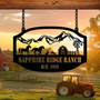 Personalized Animal Farm Metal Sign For Farmers - Rustic Outdoor Gate Decor