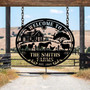 Custom Metal Animal Farm Sign For Farmhouse Wall Decor - Personalized Gift For Farmers And Ranch Owners