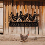 Personalized Metal Animal Farm Sign For Chicken Coop - Thoughtful Gift For Mom Or Grandma's Farmhouse Decor