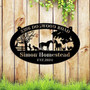 Personalized Animal Farm Metal Sign For Ranch And Barn - Unique Farmhouse Decor And Gift