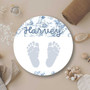 Baby Footprints Wall Art And Decor: Personalized Winnie-The-Pooh Nursery Door Sign For Birth Announcement
