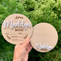 Personalized Baby Name Footprint Wall Art For Nursery And Hospital - Birth Stats And Announcement Decor