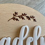 Personalized Baby Name Footprint Wall Art For Nursery And Hospital - Birth Stats And Announcement Decor