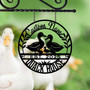 Personalized Duck Farm Metal Sign - Farmhouse Decor For Animal Lovers And Farmers, Trendy Duck Quack House Art