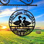 Personalized Duck Farm Metal Sign - Farmhouse Decor For Animal Lovers And Farmers, Trendy Duck Quack House Art