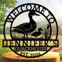 Personalized Metal Duck Farm Animal Sign For Farmhouse Decor