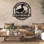 Personalized Metal Duck Farm Animal Sign For Farmhouse Decor