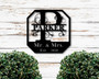 Personalized Mr And Mrs Wall Decor - Custom Metal Name Sign For Wedding And Anniversary Gifts