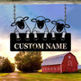 Personalized Sheep Farm Metal Sign For Barn Decor - Animal Enthusiast Gift
