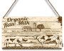 Rustic Farm Animal Signs Cow Decor Wood Plaque For Indoor Outdoor Farmhouse Style