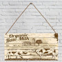 Rustic Farm Animal Signs Cow Decor Wood Plaque For Indoor Outdoor Farmhouse Style
