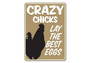 Humorous Animal Farm Metal Sign - Ideal For Farming Wives & Chicken Coop Decor, Laugh With Our Funny Designs