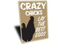 Humorous Animal Farm Metal Sign - Ideal For Farming Wives & Chicken Coop Decor, Laugh With Our Funny Designs
