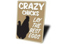 Humorous Animal Farm Metal Sign - Ideal For Farming Wives & Chicken Coop Decor, Laugh With Our Funny Designs