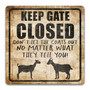 Humorous Goat Metal Sign For Animal Farm DéCor – Ideal Goat Lover And Livestock Farmer Gift