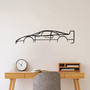 Black Car Silhouette Geometric Wall Art Sign For Home Office & Living Room Decor