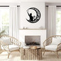 Minimalist Geometric Cat Metal Sign - Perfect For Living Room Or Bedroom Decor