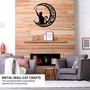 Minimalist Geometric Cat Metal Sign - Perfect For Living Room Or Bedroom Decor
