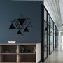 Modern Luxury Geometric Metal Wall Art Decor - Triangle Fantasy Design