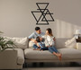 Geometric Metal Wall Art - Four Elements Design - Perfect For Housewarming Or Interior Decor