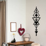 Unique Geometric Metal Wall Art Decor - Minimalist Style Gift For Her's Office, Birthdays Or Valentine's Day
