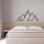 Geometric Mountain Metal Wall Art For Nature Lovers Minimalist Decor