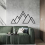 Geometric Mountain Metal Wall Art For Nature Lovers Minimalist Decor
