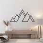 Geometric Mountain Metal Wall Art For Nature Lovers Minimalist Decor