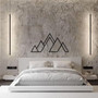Geometric Mountain Metal Wall Art For Nature Lovers Minimalist Decor