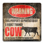 Humorous Animal Farm Metal Sign For Dairy Farmers - Perfect Gifts for Farmhouse