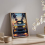 Inspirational Retro German Sports Car Canvas – Wall Art Decor for Car Enthusiasts or Men’s Room 2025