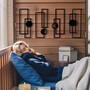 Contemporary Geometric Metal Wall Art Set - Perfect For Indoor Kitchen, Bathroom, Bedroom, Living Room