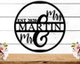 Thoughtful Mr And Mrs Wall Decor - Personalized Last Name Sign For Wedding Gift, Custom Metal Home Decor, Newlywed Family Name