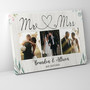 Personalized Mr And Mrs Wall Decor Canvas - Unique Bride And Groom Gifts, Anniversary Keepsake, Custom Couple Art